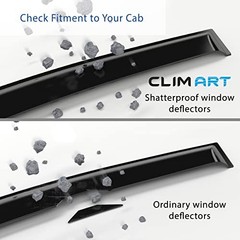 in-Channel Incredibly Durable Rain Guards for Toyota Tundra For Tundra 07-21