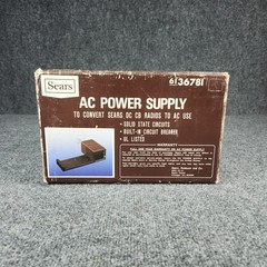 Vtg Sears CB Radio AC Power Supply 120v-12v DC Converter Boxed Japan 38736781601