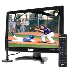 Portable TV 14 1080P LCD Rechargeable Battery HDMI USB RCA Tyler Monitor Lithium