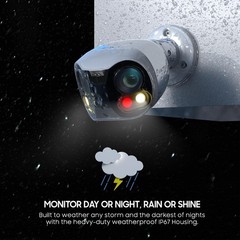 Dual-Lens 4K (8MP) Outdoor Security POE Camera, 2 x 4MP Lenses PoE AI Bullet …