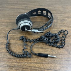Realistic PRO-10 Vintage Headphones Black Silver 6.35mm Adjustable Headband