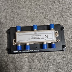 6 Way TV Splitter 5-2300 MHz Coax Cable Adapter for RG59 RG6 HDTV Satellite