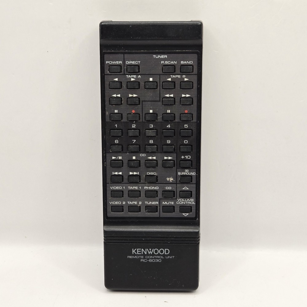 Genuine Kenwood RC-6030 Home Audio Receiver Cassette Remote Control