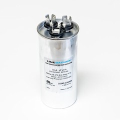 Supco Capacitor Round Dual Run 45 + 6 uf mfd 370/440 Volts for HVAC Motors