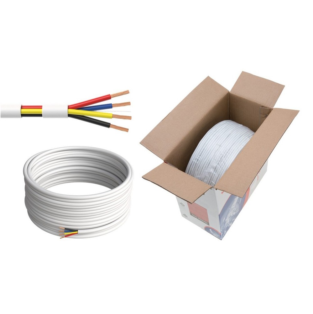 500FT Security Cable 18/4AWG Stranded Unshielded Alarm Fire Burglar CCTV Wire