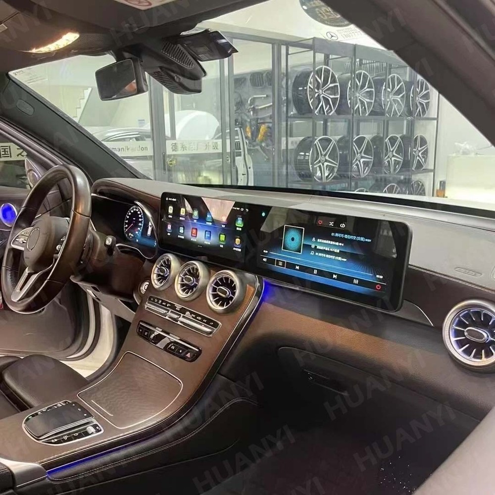 Car Radio Wireless Android Auto CarPlay 128GB For 2019 Mercedes-Benz GLC C-Class
