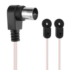 2pcs FM Antenna 75 Ohm F Type Male Plug For Home Radio Stereo Receiver Aerial US