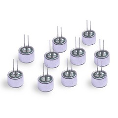 Cylewet 10Pcs Cylindrical Electret Condenser Microphone Pickup Mini, Black