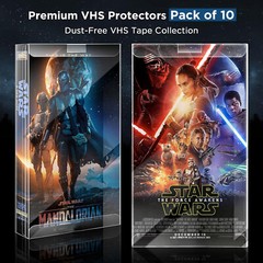 20x Box Protector Sleeves for Premium VHS Cassette Tape Protective Plastic Case