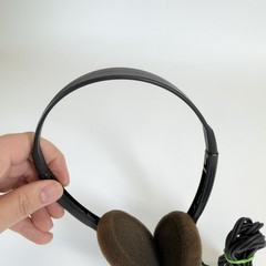 Genuine Koss Solid Black Gold Lightweight Wired Headphones