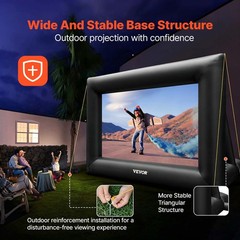 VEVOR Inflatable Movie Screen Inflatable Projector Screen 24 FT Outdoor Theater