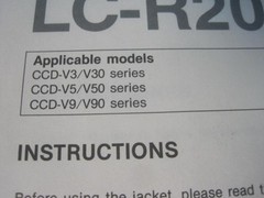 AWESOME VINTAGE NOS SONY LC-R200 RAIN JACKET FOR VIDEO-8 CC-V3/V30 V5/V50 V9/V90