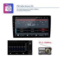 Car Stereo 10.1″ Android 10 WiFi Double 2DIN Radio Player GPS FM + Backup Camera