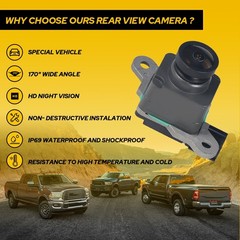 For 2016-2019 Ram 1500 2500 3500 Rear View Backup Camera Reverse Parking Assist