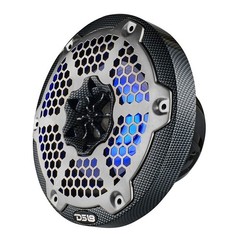 DS18 CF-65M 6.5″ Carbon Fiber Marine Speaker – 2-Way 300W Max 4 Ohms 2 Speakers