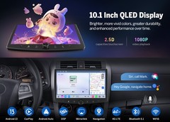 Android Auto Double 2DIN Car Stereo Head Unit Wireless CarPlay GPS 4G LTE WiFi6