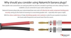 Excel Series 24k Gold Plated Banana Plugs – 4 Pieces, 12-18 AWG for Hi-Fi Audio