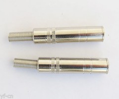 1pc High Quality 1/4″ 6.35mm Mono Female Jack Metal Audio Connector w/Spring
