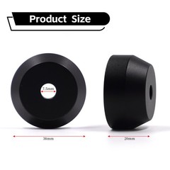 7 Inch Vinyl 45 Record Adapter Insert Solid Aluminum Dome Turntable Black