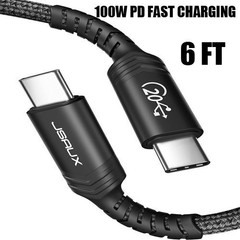 USB C To USB C Fast Charger Cable100W Dual Type C Charging Data Sync USB Cable