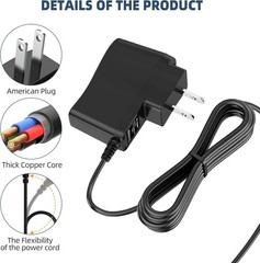 5V 1A Charger for Victrola Record Player Vinyl Suitcase Turntable Player
