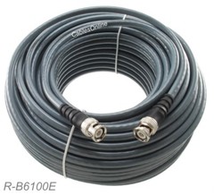 100ft RG6 BNC Male to Male 75Ω HD-SDI Video Cable, Gray CablesOnline R-B6100E