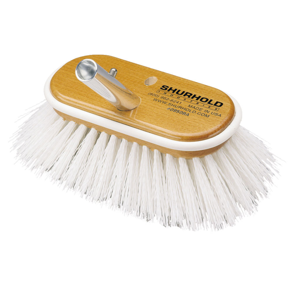 SHURHOLD 6″ DECK BRUSH EXTRA STIFF WHITE POLYPROPYLENE