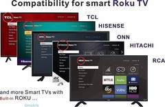 LOT New Replacement Remote for Roku TV TCL Sanyo Element Haier RCA Onn Philips