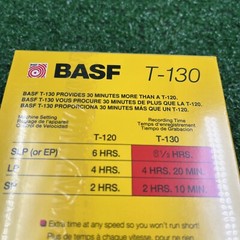 BASF VHS Video Tape Blank 6-1/2 Hours Extra Quality T-130 New Sealed