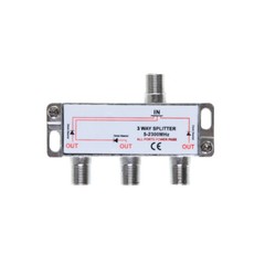 3-Way TV Coaxial Cable Splitter 5-2300MHz For RG6 RG59 TV Antenna Satellite HDTV