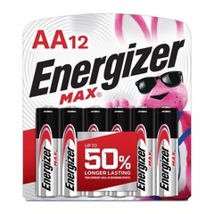 Energizer Max AA Batteries 12 Pack Alkaline 1.5V Low Drain Devices