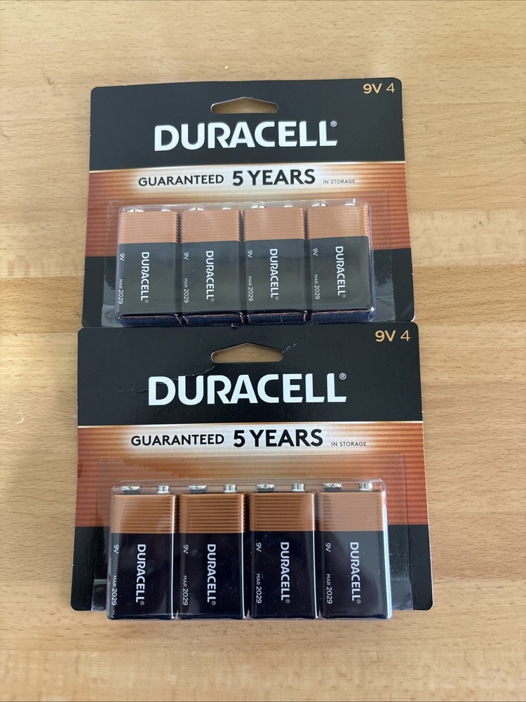Duracell 9-Volt Coppertop Alkaline Batteries. 2 (4-Pack) 8 Total Exp 2028/29