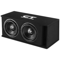 CT Sounds Dual 12” 2600W Loaded Tropo Series Subwoofer Box – TROPO-2X12D4