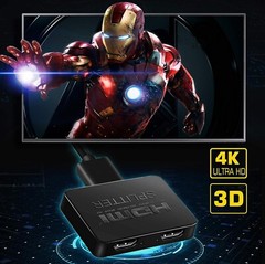 avedio links HDMI Splitter 1 in 2 Out【with 4ft HDMI Cable 】 4K HDMI Splitter