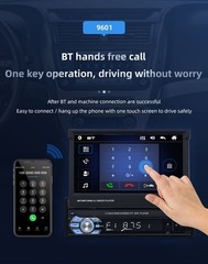 Single 1 Din 7″ Flip Out Car Stereo FM BT Radio with Apple Carplay/Android Radio