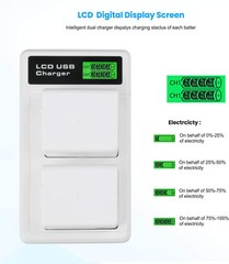 2-Pack Battery and Charger for Arlo Ultra, Ultra 2, Arlo Pro 3 and Pro 4 Cameras
