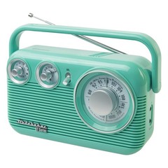 SB2003BT Bluetooth Retro Portable AM/FM Radio with AC or Battery Operation (T…