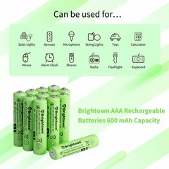 4/8/24Pc NiMH AAA Rechargeable Batteries Ni-Mh 1000mAh 1.2V AAA Battery Charger