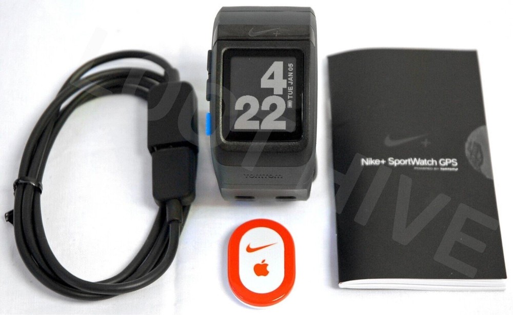 Nike+ Sport Watch BLUE/Black & SHOE POD TomTom GPS plus running smartwatch 38mm