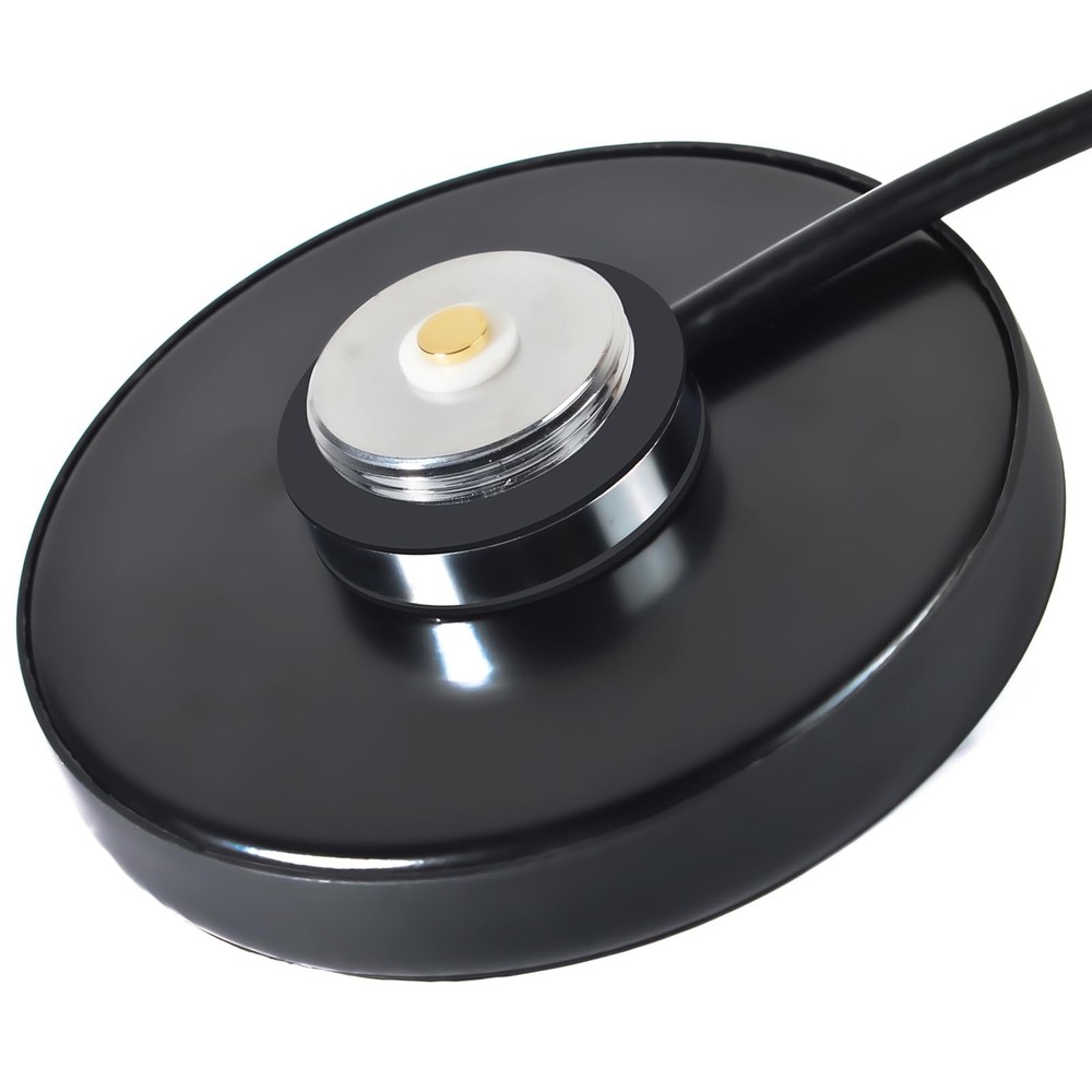 HYS NMO Mount Magnetic Base for Car Diameter: 90mm/ 3.54″, Black&silvery