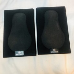 Angel’s Horn Bookshelf Speakers Wood Grain Pair Tested & Working 18W 4ohm