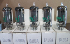 FIVE NEW SYLVANIA 6AU6A HiFi Ham Radio Amp Vacuum Tubes Matching Codes IOB