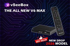 NEW vSeeBox V6 Max Android 14 8K TV Box With Backlit Bluetooth Voice Remote