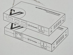 4K@30Hz HDMI KVM Extender Ethernet Adapter 394′ Over Cat5e/6/7/7a TX RX 3x USB