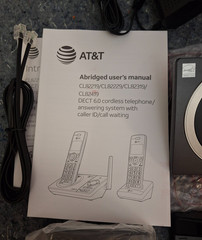 AT&T CL82219 Cordless Phone System w/ Answering Machine Home Telephone