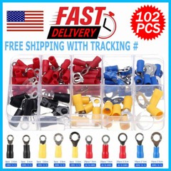 300/1200Pcs Car Wire Assorted Insulated Electrical Terminal Connectors Crimp Kit