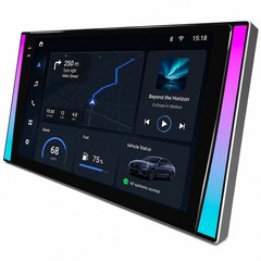 4+64GB Double 2 DIN 10.1” Android 15 Touch Screen Car Stereo Radio GPS WIFI RDS