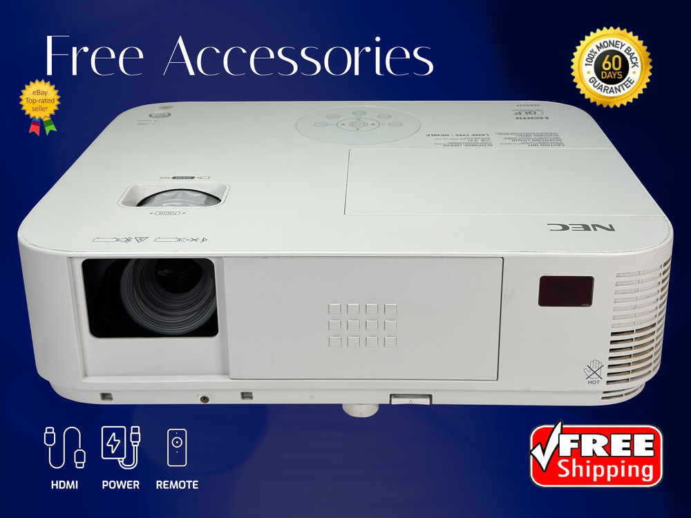 DLP Projector 4K Lamp Life Up to 8,000 Hours 4000 ANSI PC 3D Ready w/Accessories