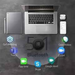 Wireless Bluetooth Speakerphone w/ Microphone Conference Speaker for Meeting USA