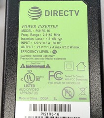NEW GENUINE DIRECTV SWIM Power Inserter PI21R3-16 120V .6A 60Hz 21V 1.2A 25.2W